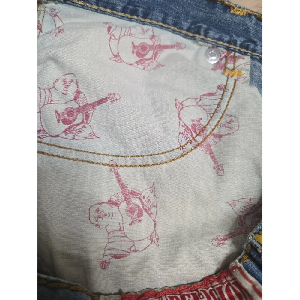Vintage True Religion Ricky Super T Made in USA Distressed Jeans Size 38